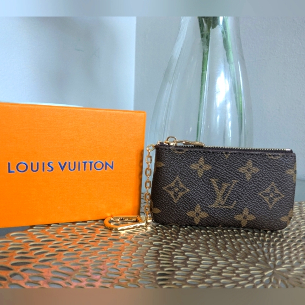 Louis Vuitton Brown Monogram Key Pouch